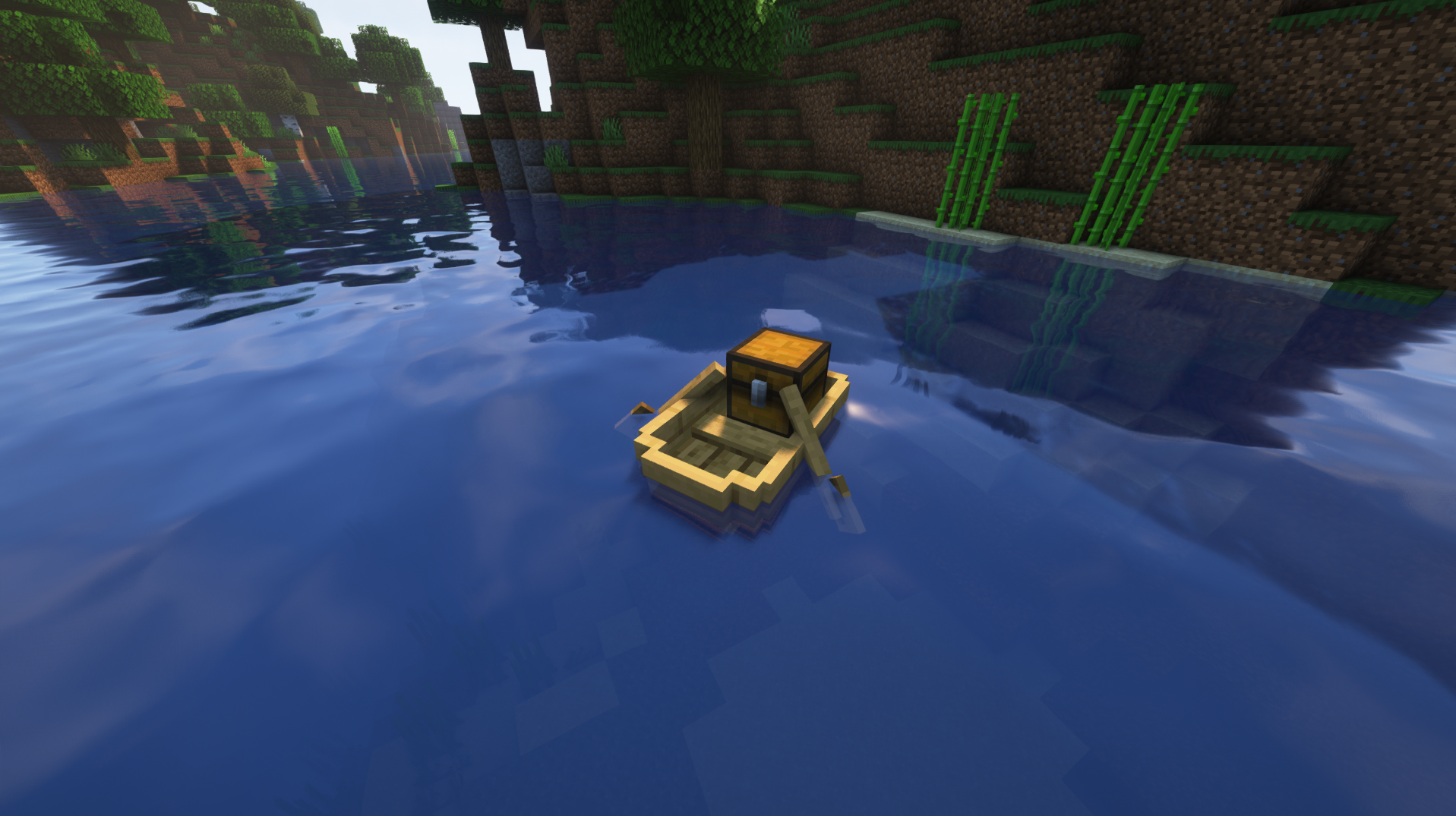 boat with a chest