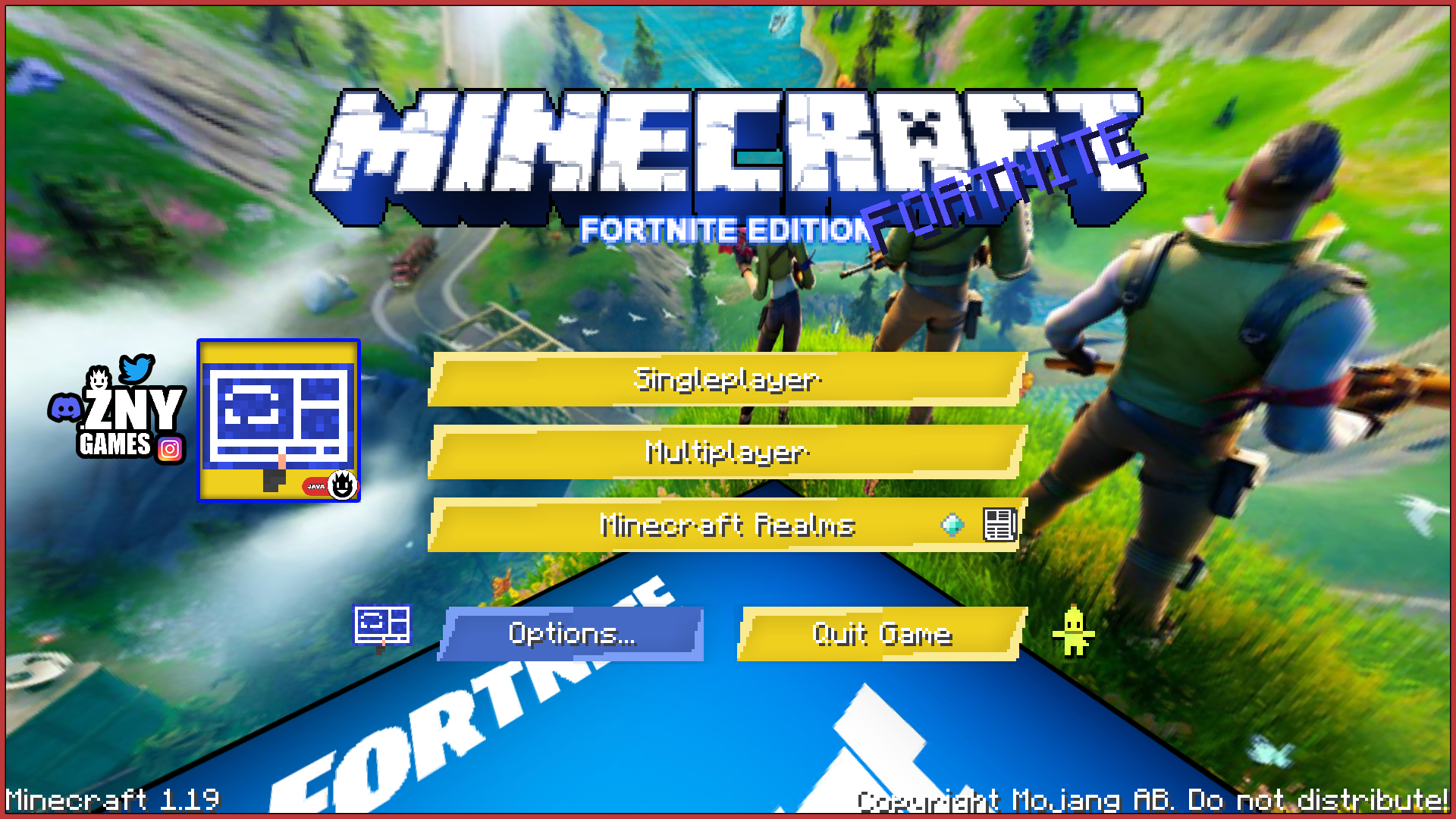 znygames gui texturepack fortnite edition java - startscreen