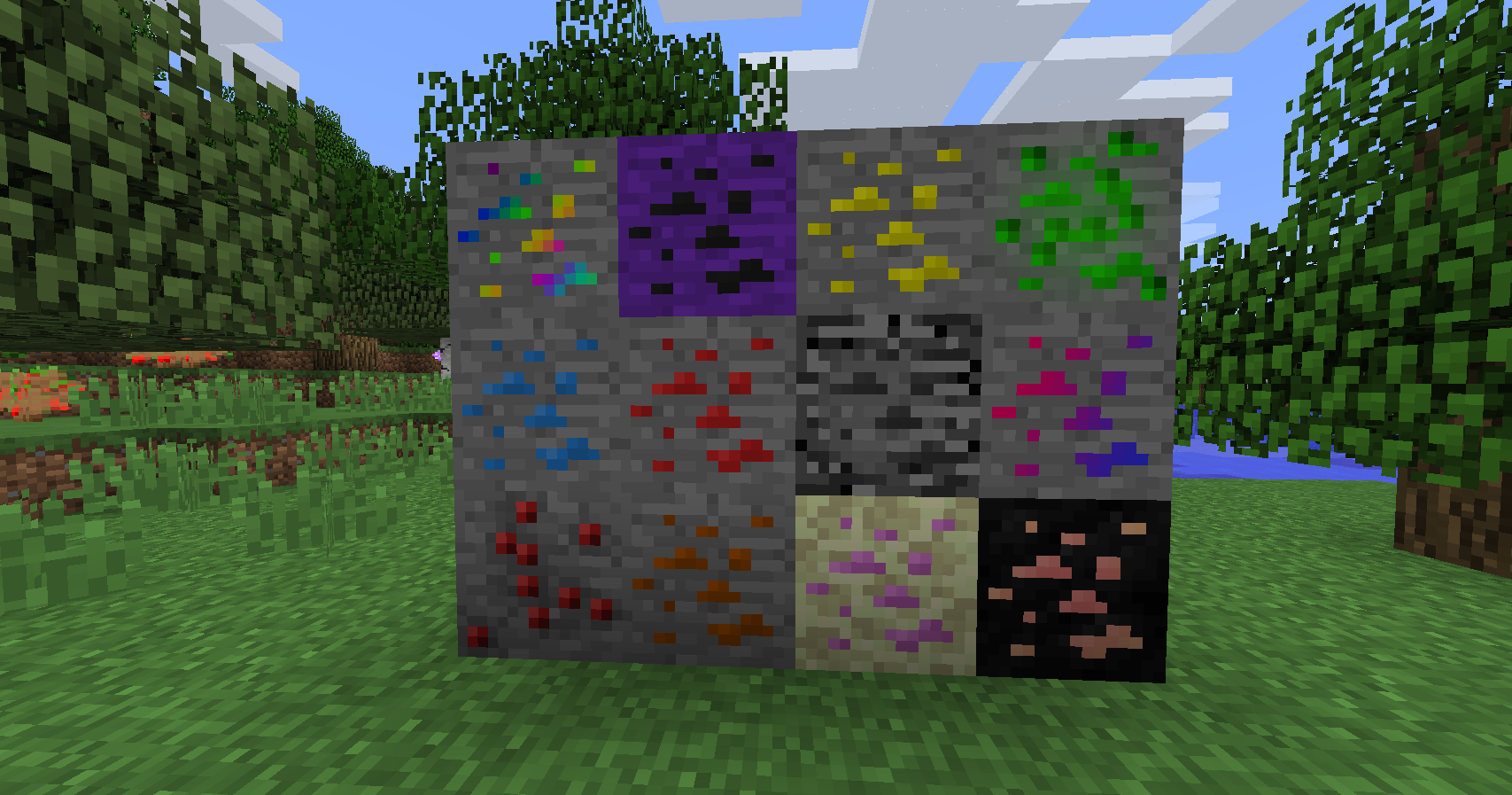 Over 30 More Ores spreaded over different Dimensions!