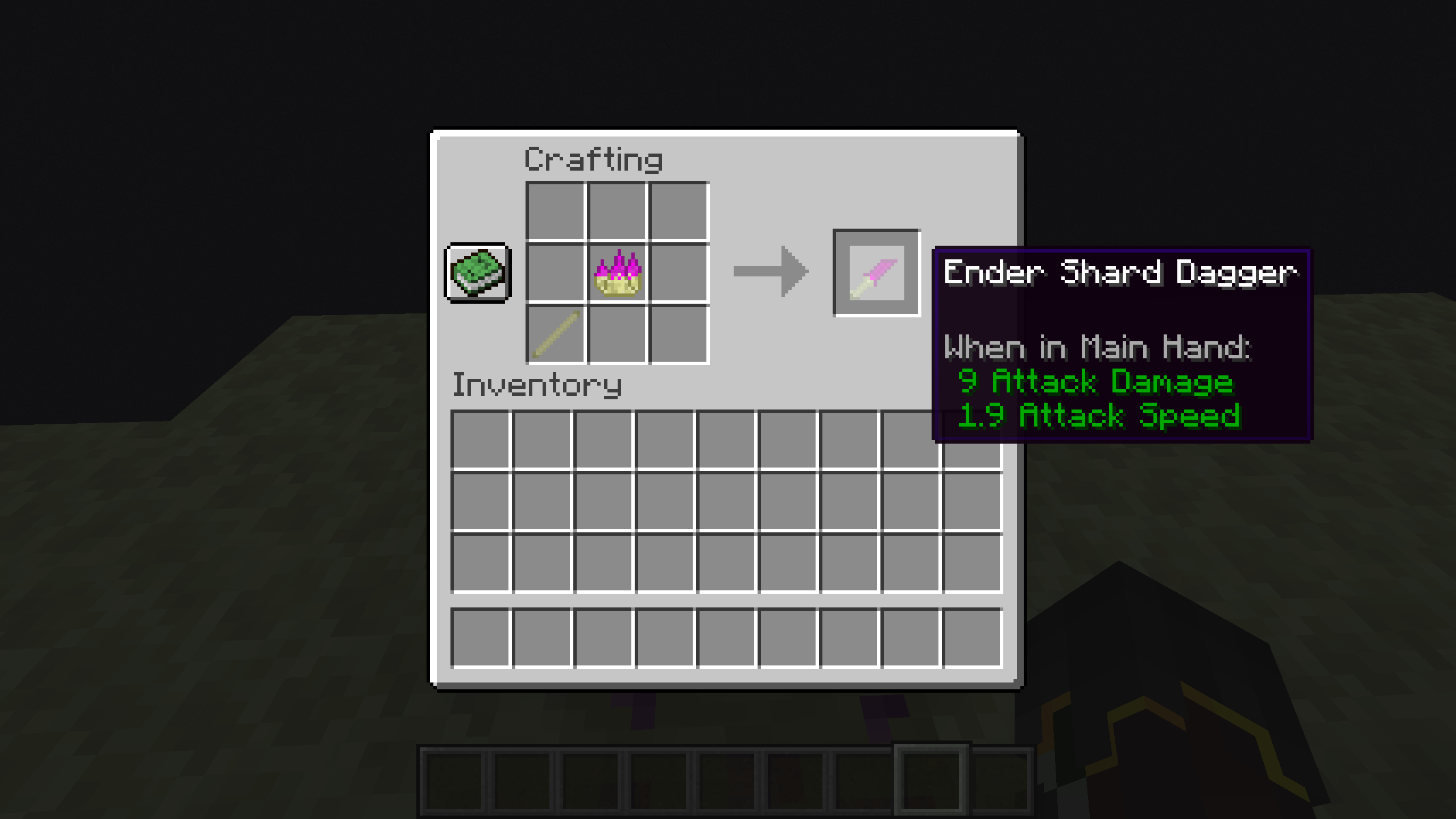 Ender Shard Dagger Crafting Recipe