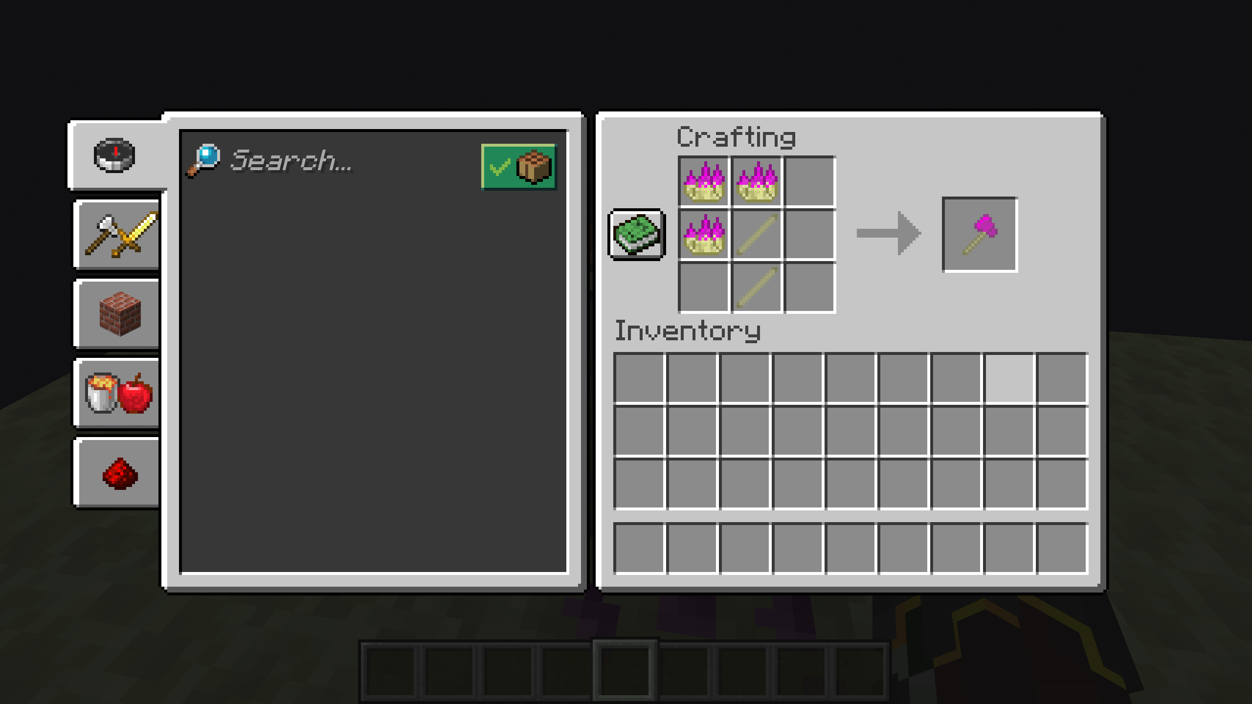 Ender Shard Axe Crafting Recipe