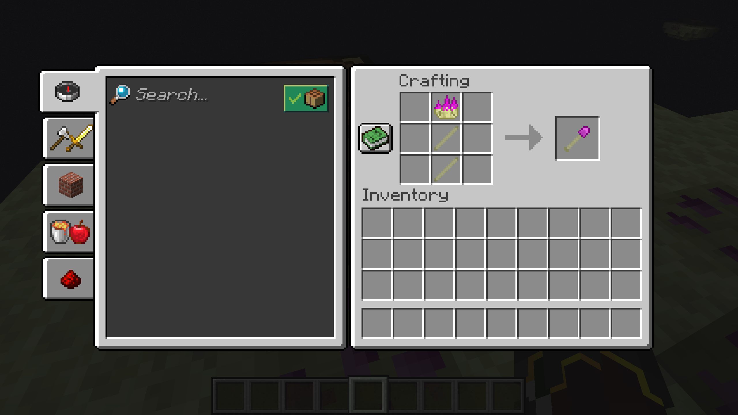 Ender Shard Shovel Crafting Recipe