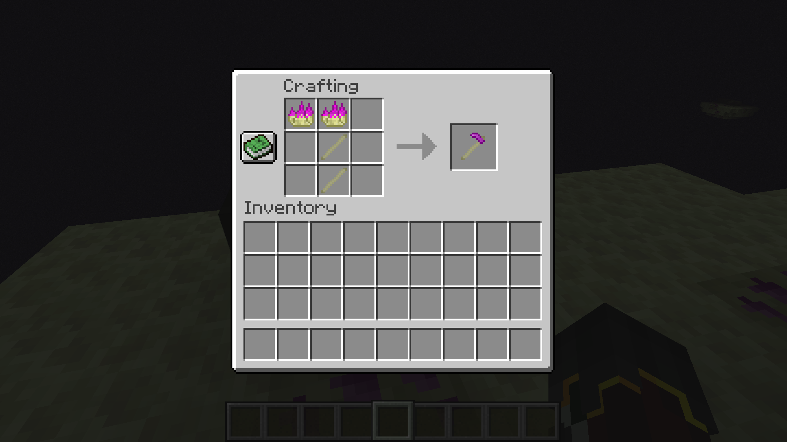 Ender Shard Hoe Crafting Recipe