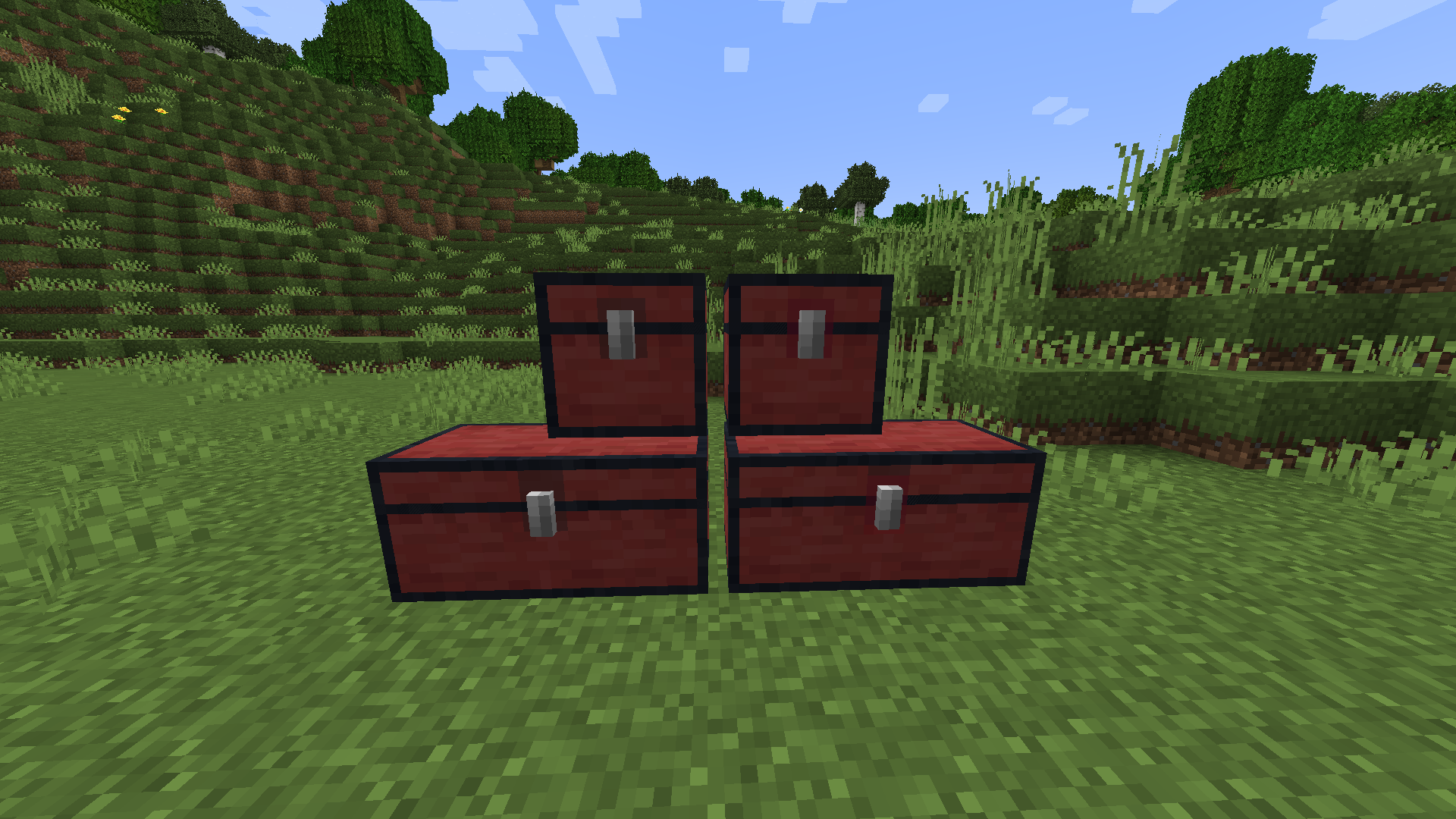 Red Wood Chests