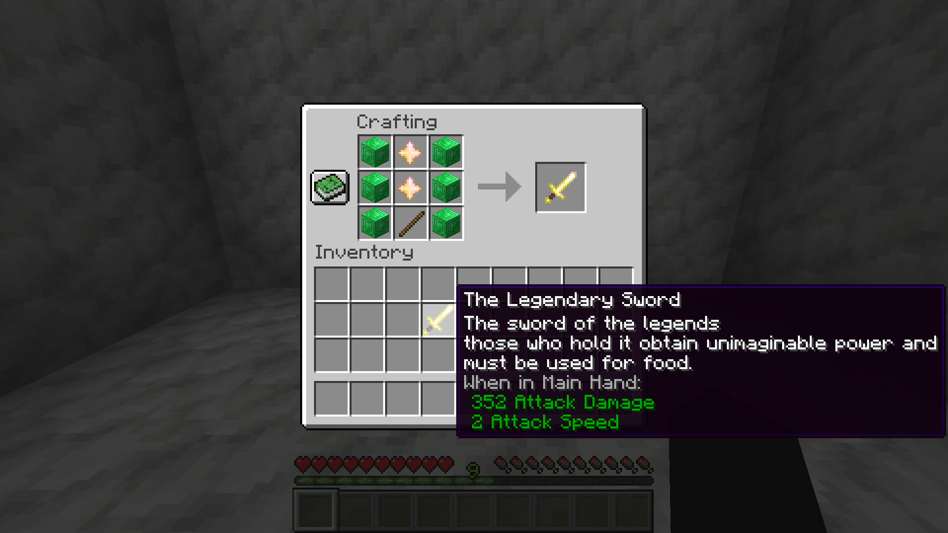 Recipe for The Legendary Sword