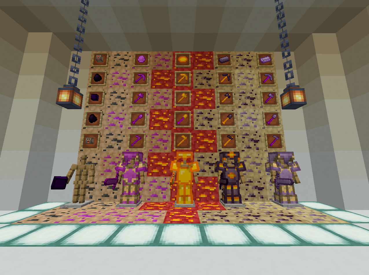 Thumbnail all armor from the end and the nether