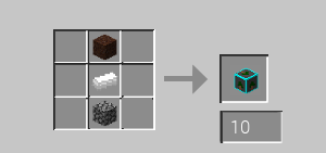 the Crafting recipe for the portal Frame
to the dimension
