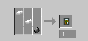 the Crafting recipe for the igniter to ignite the portal