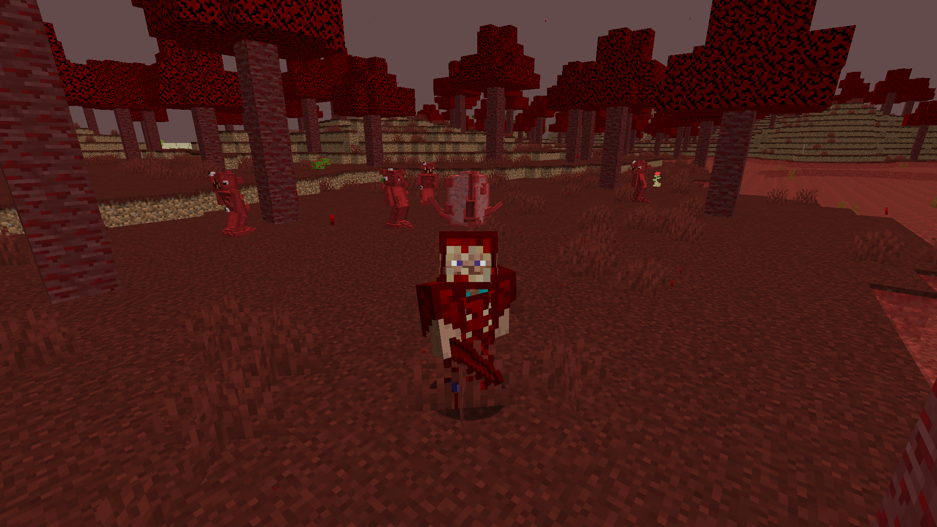 Scarlet forest and bloody armor set