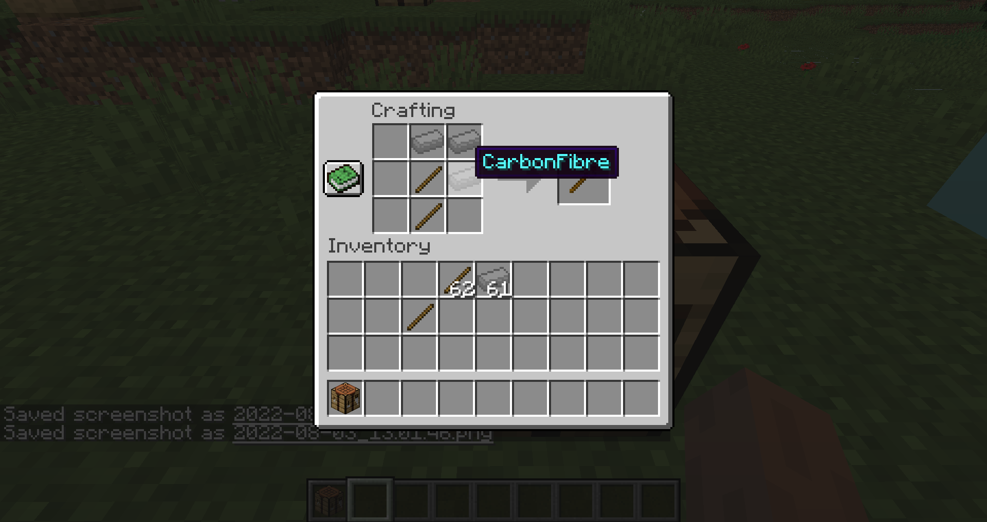 Carbon Axe Recipe