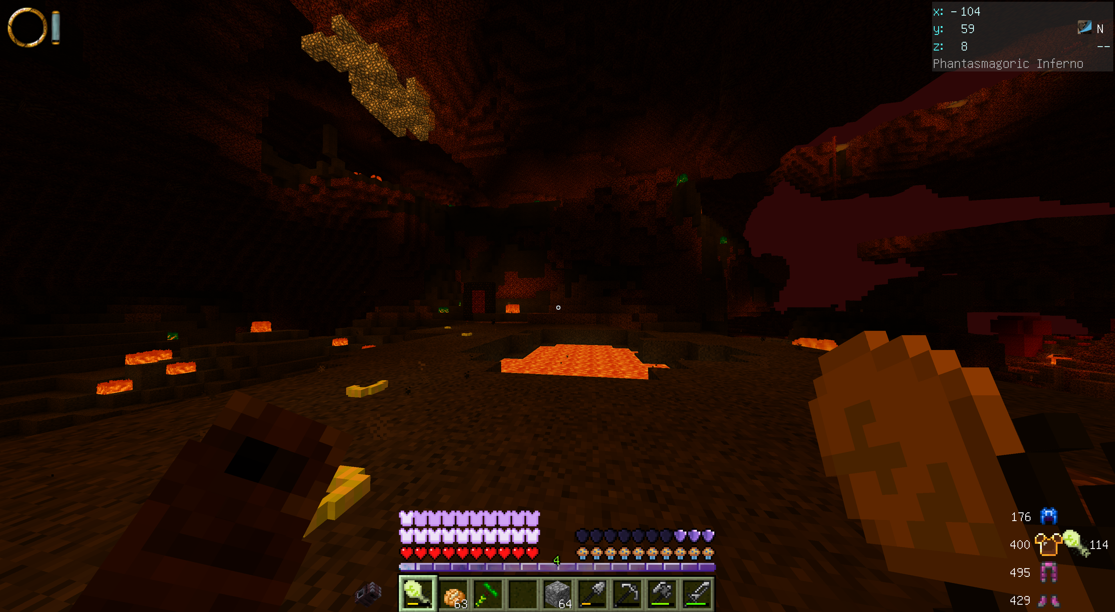 Nether lightings and Toughness Armor support