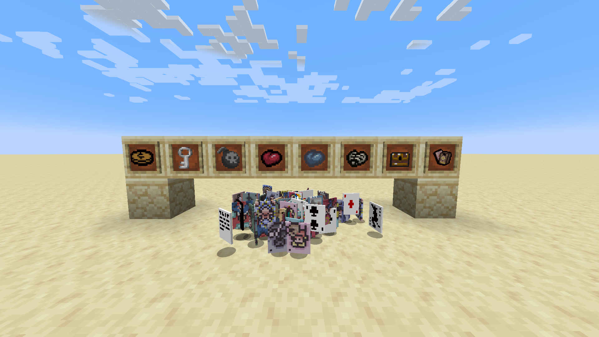 All unique items, and all of the cards thrown in because why not!