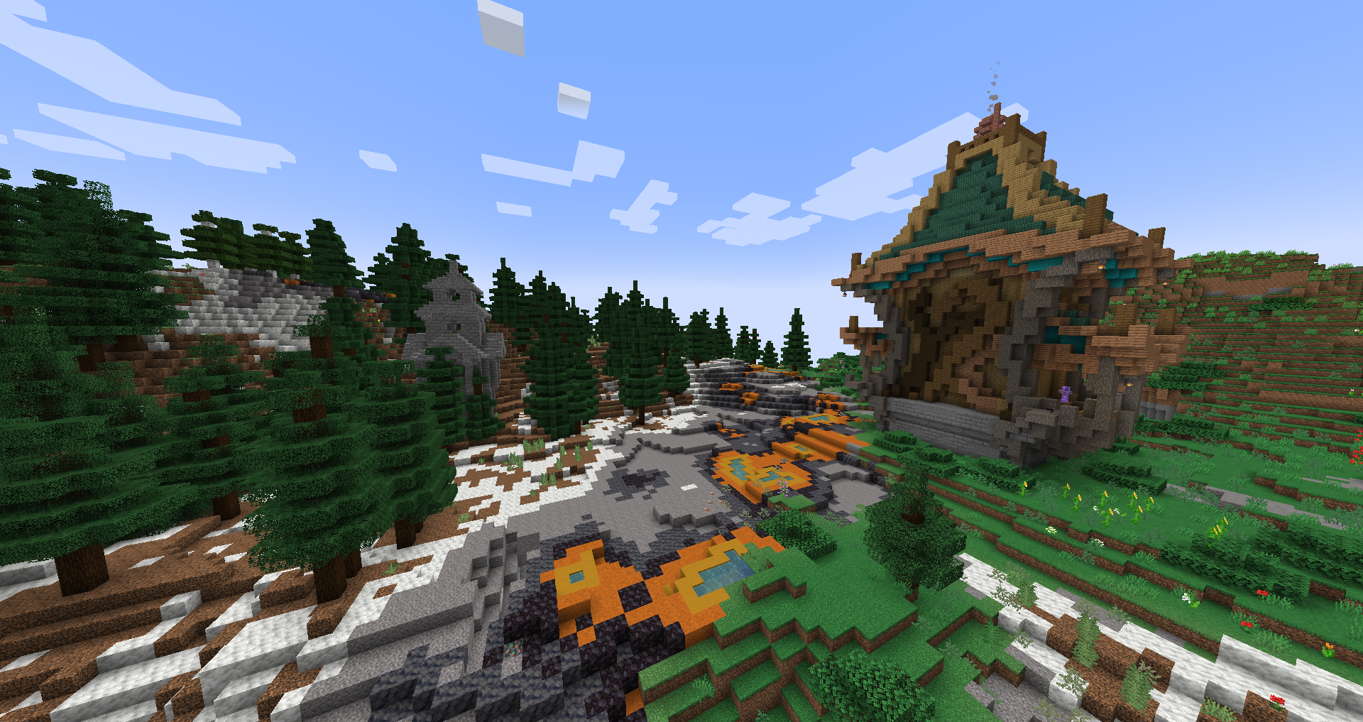 Scenic View of Terrain Generation