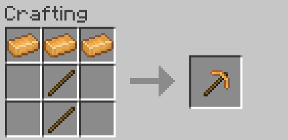 Crafting Pickaxe