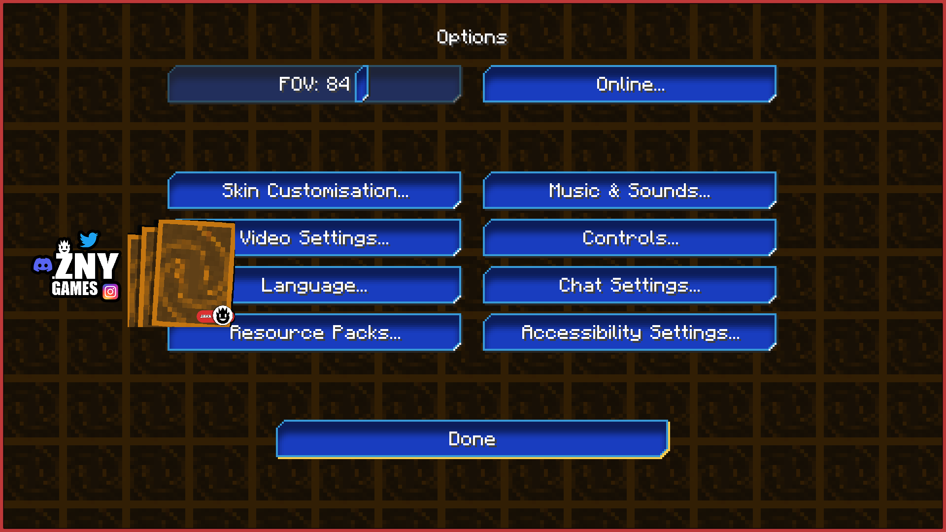 znygames themed gui texturepack yugioh fan edition - menu