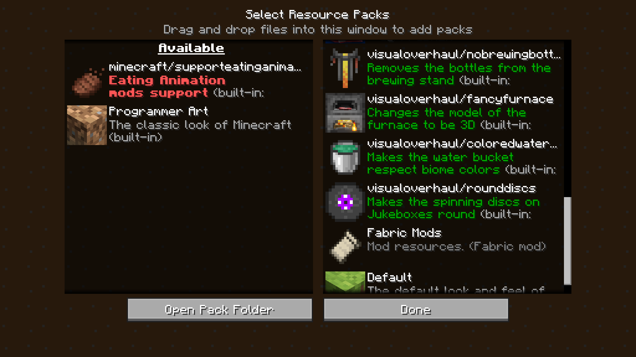 Bottom of resource pack list