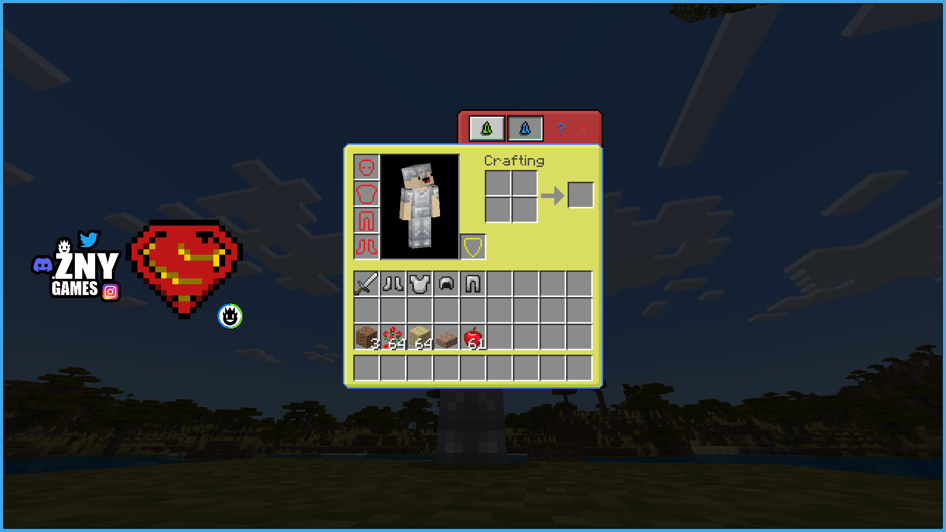 znygames themed gui texturepack superman windows - inventory