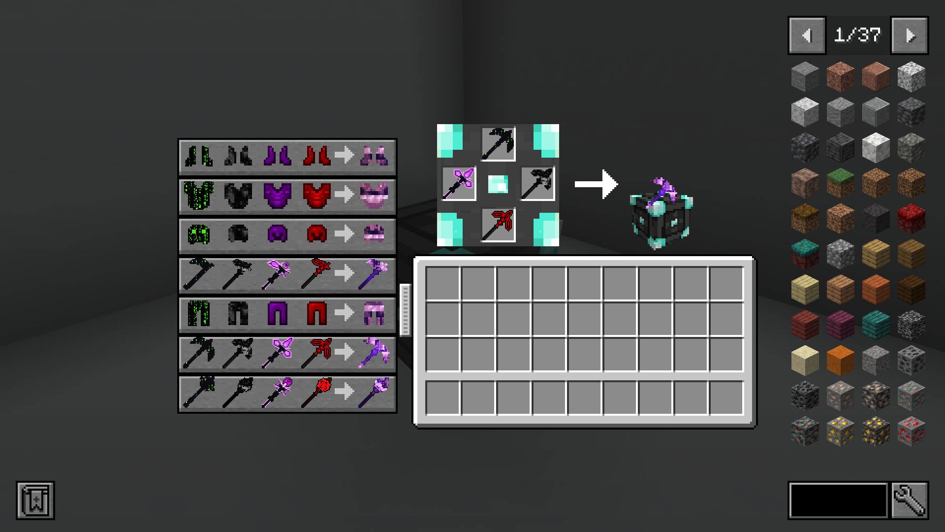 Vigorous Crafting Table GUI