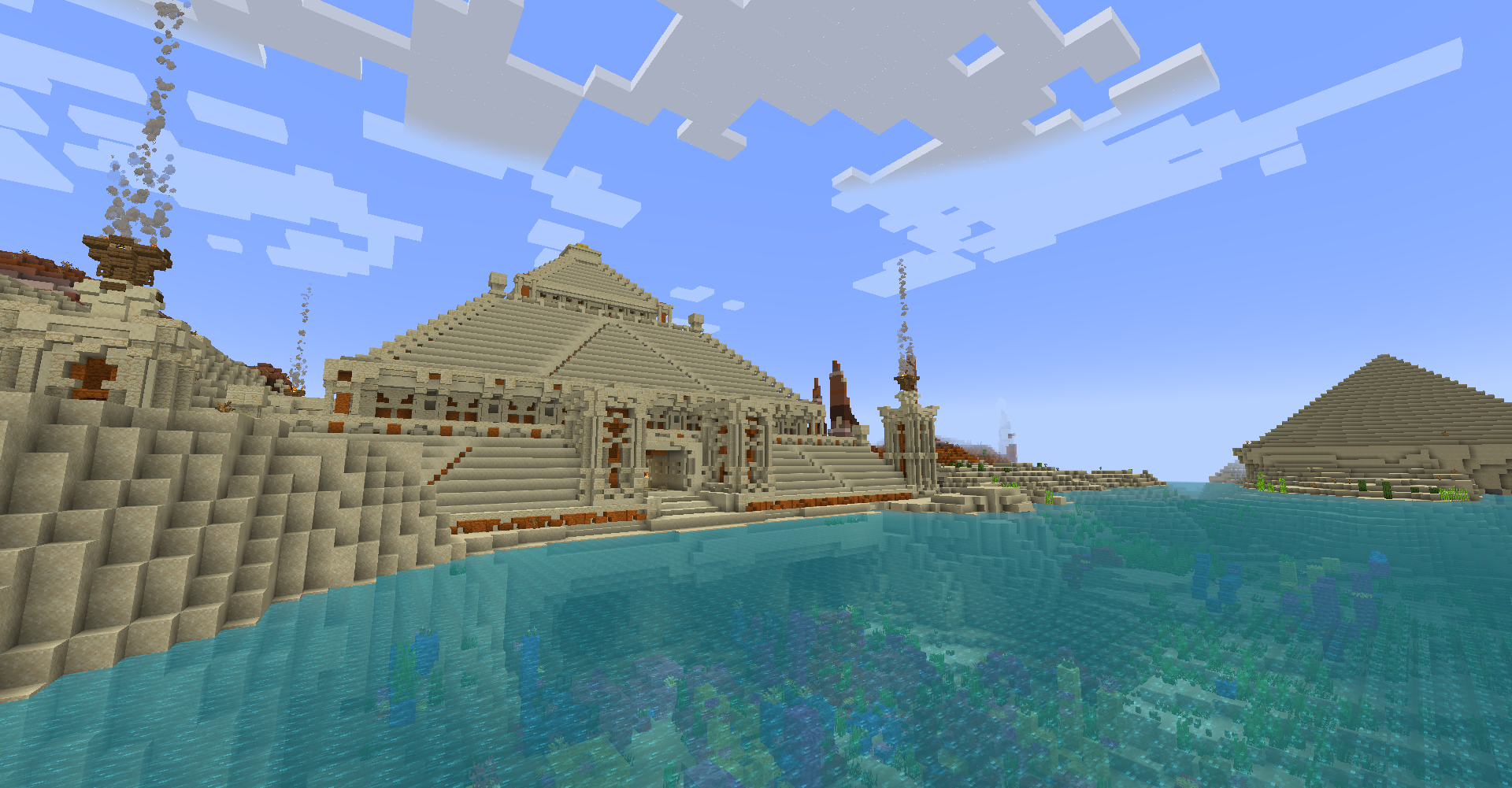 2 different desert temple