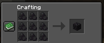 Crafting Block of Raw Carbon