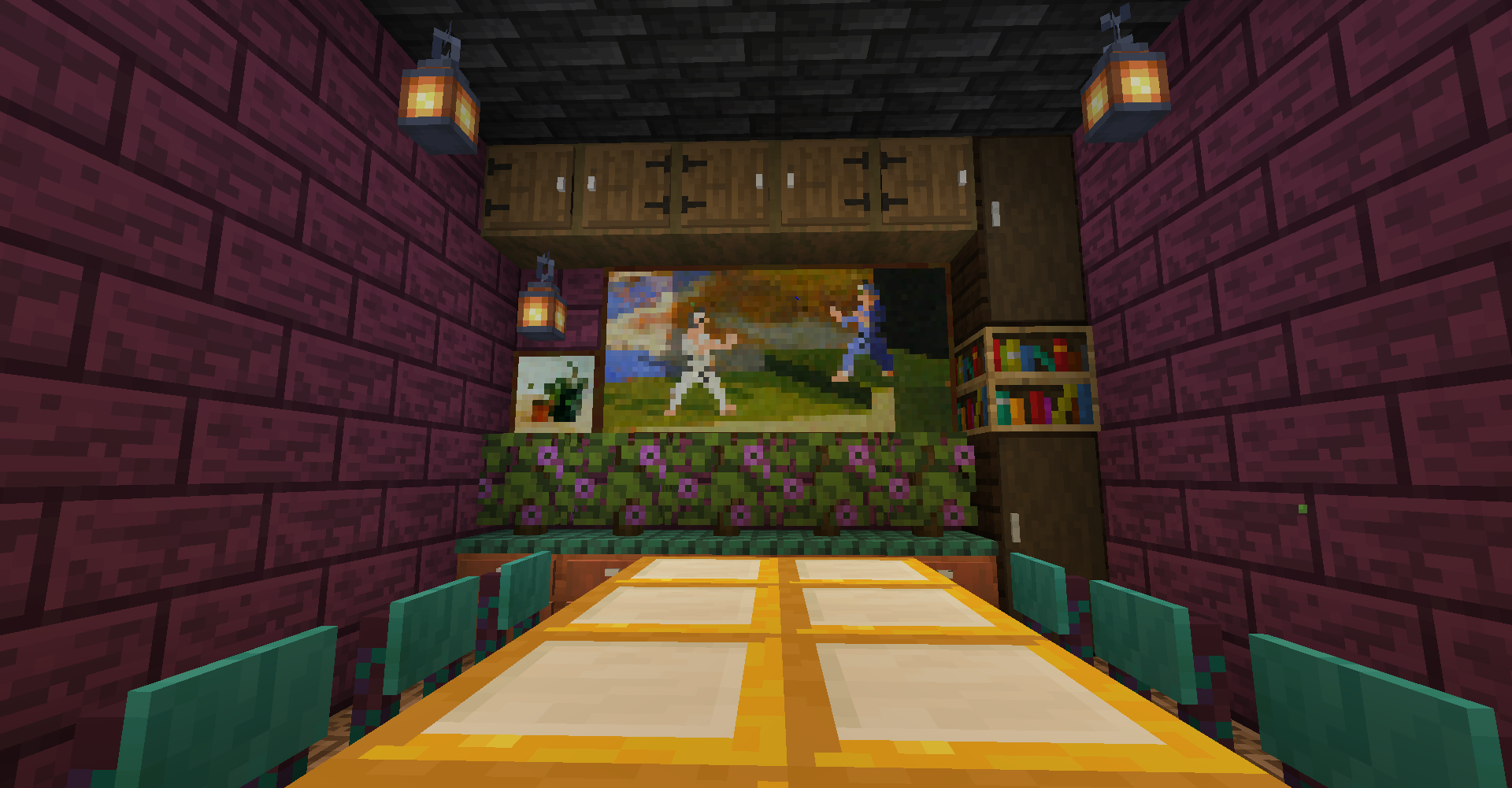 Dining room made with Furnish, Quark & Builders Crafts & Additions