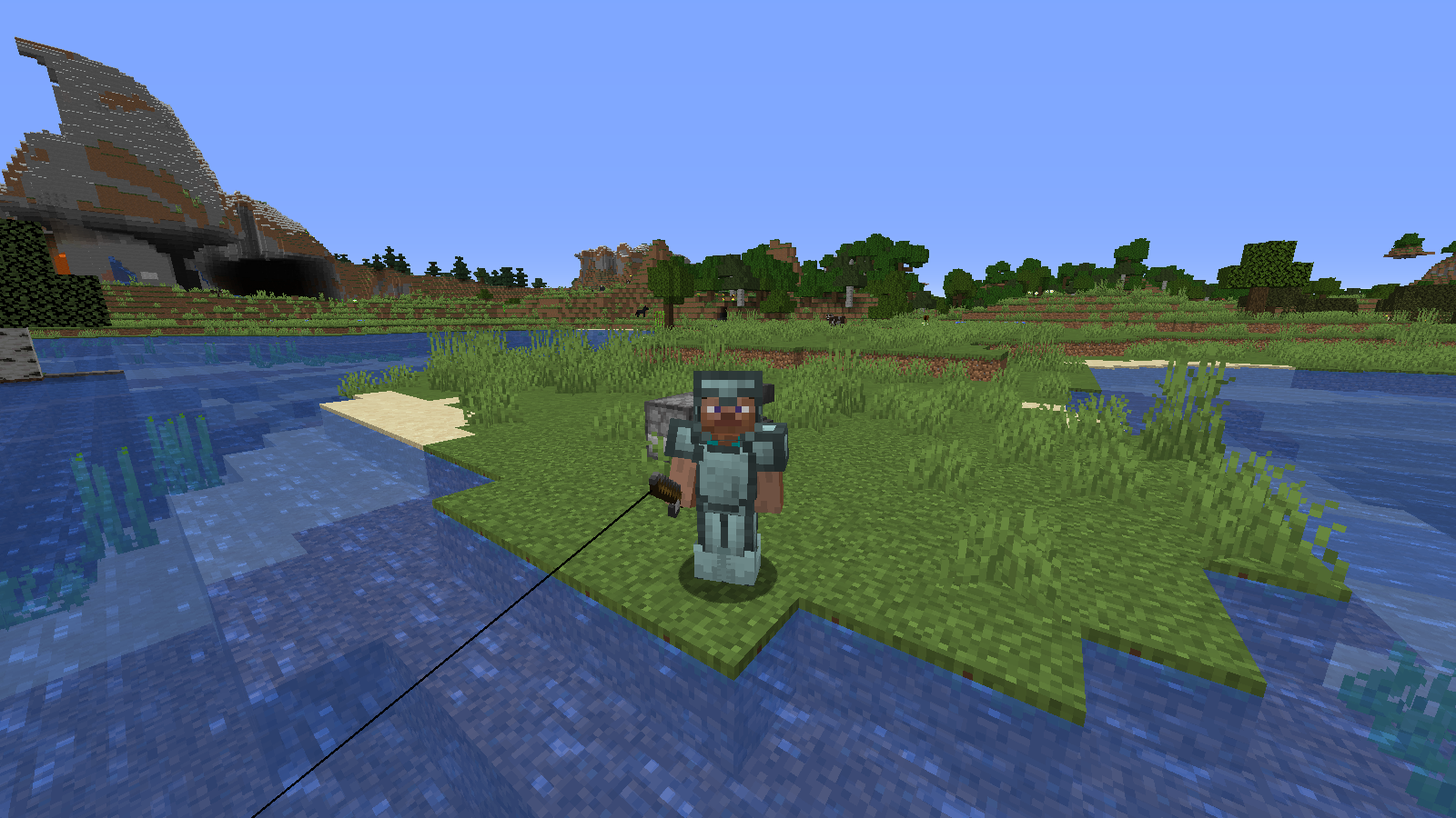 Fishing with the new armor