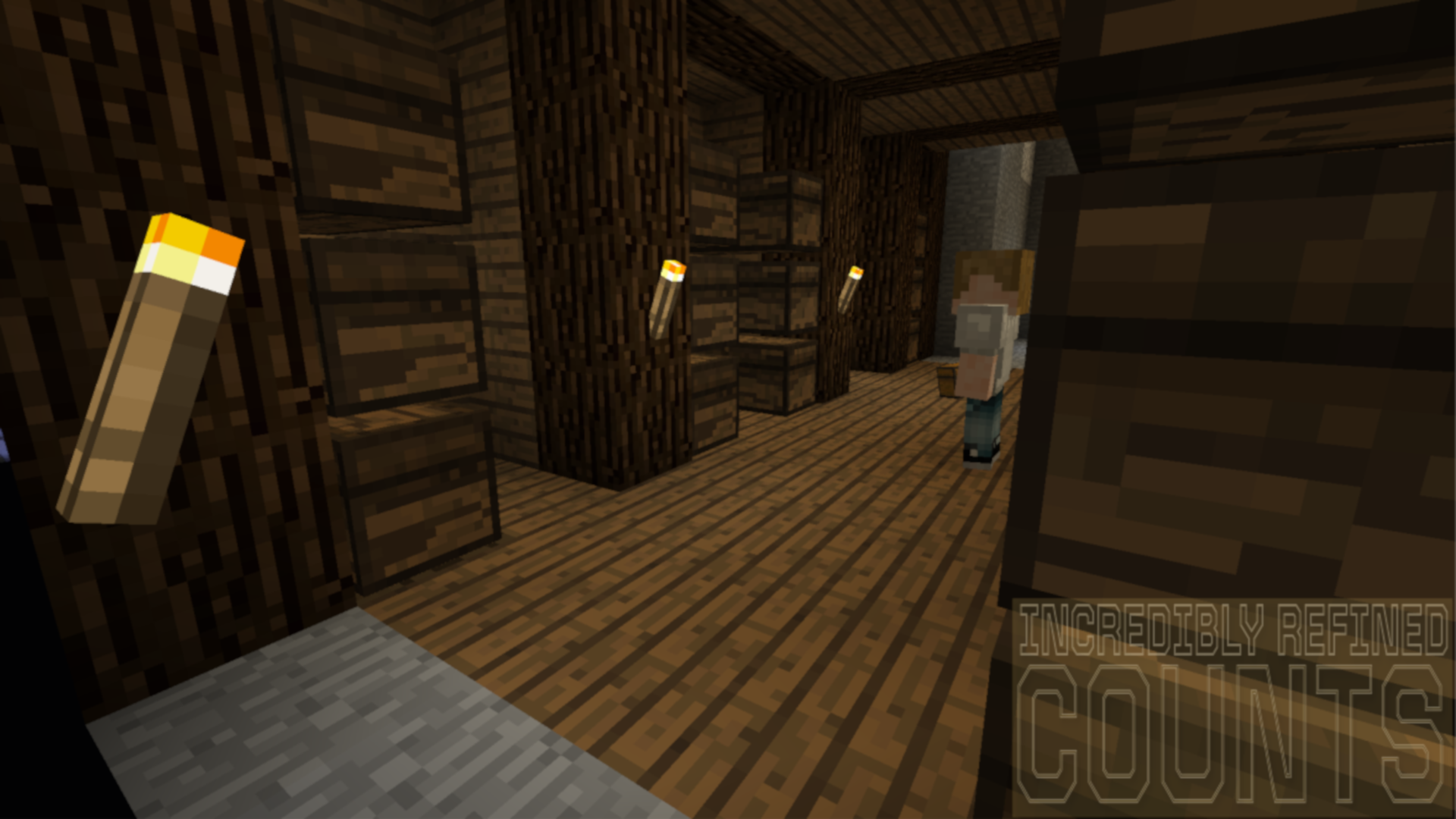 Thumbnail a minecraft letsplayer sunken into thoughts about items, slots and logistics