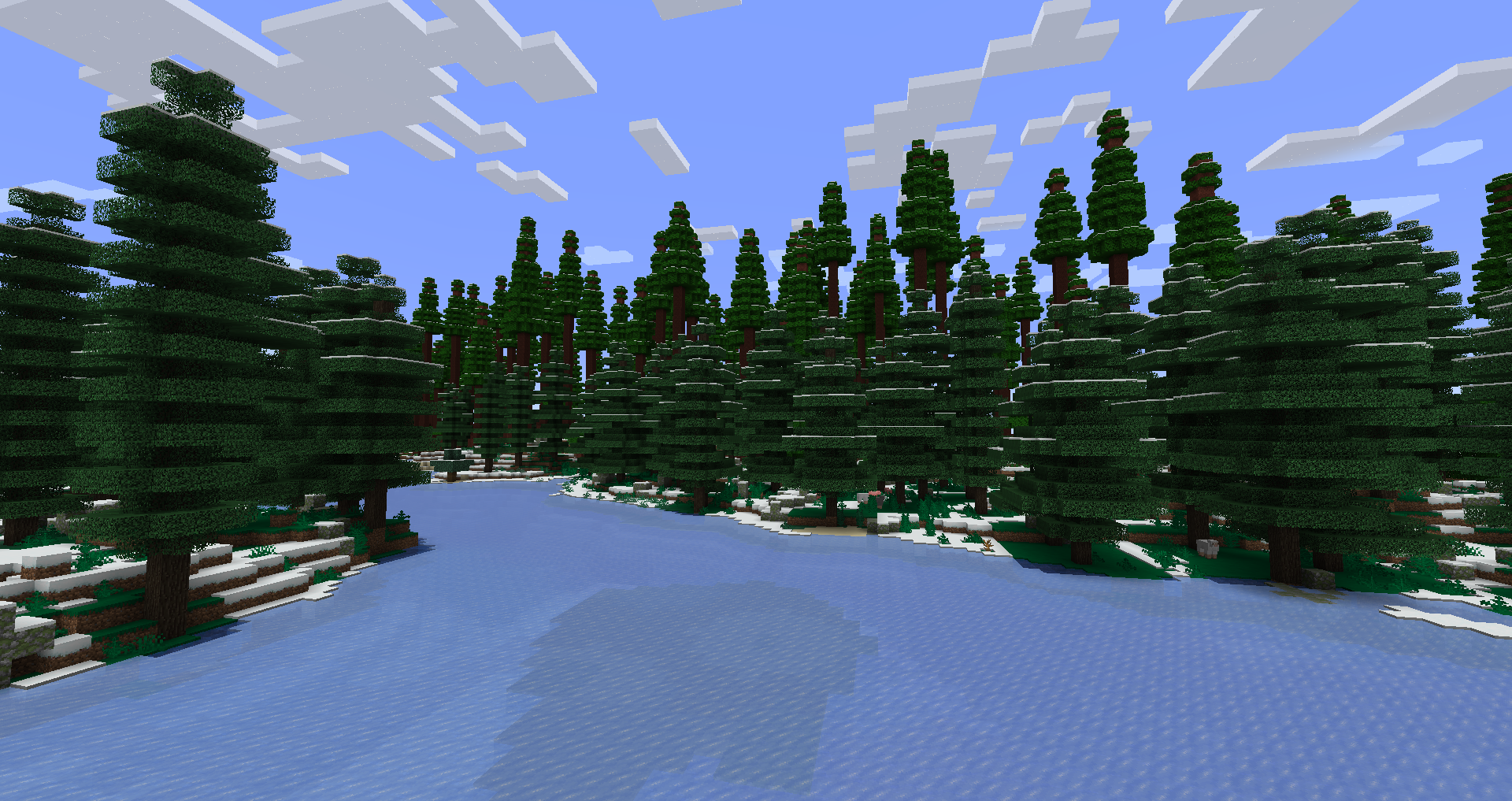 Snowy Boreal Forest