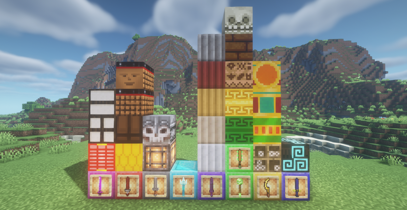 The new decorative blocks.