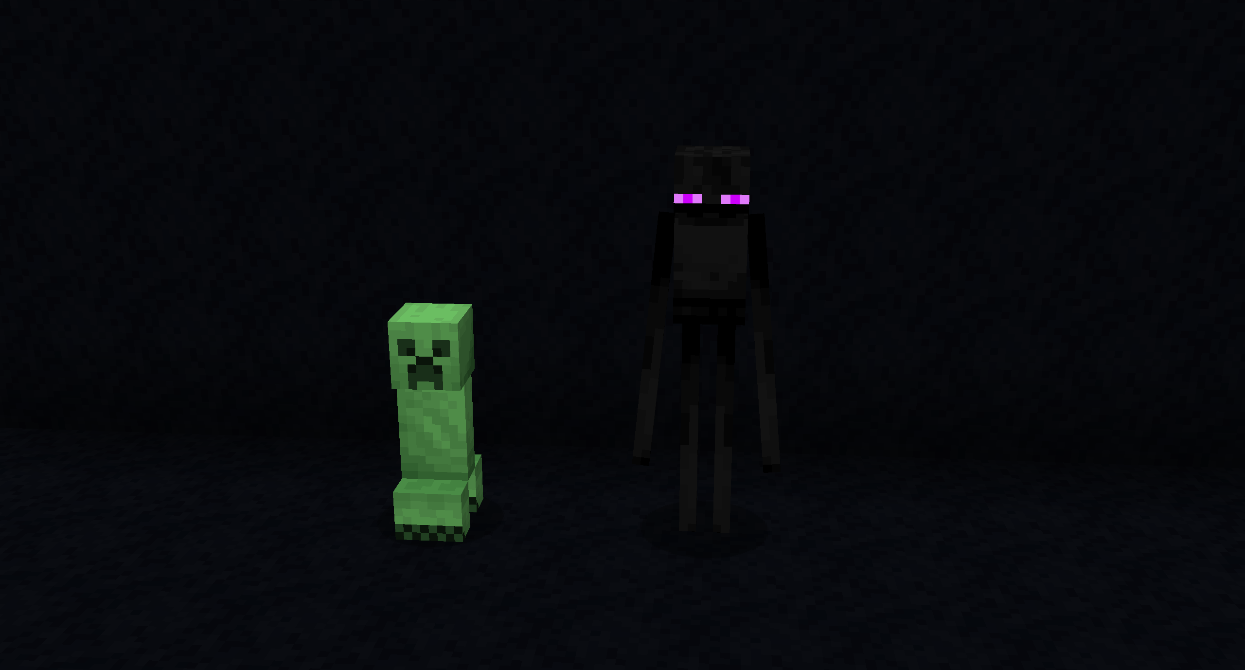 Creeper and Enderman have new textures