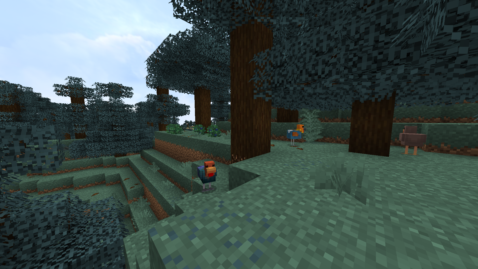 Taiga Forest with Chickens