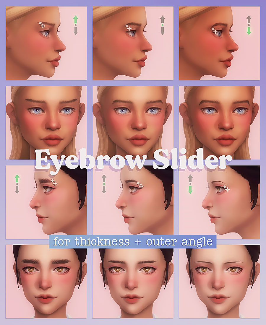 eyebrow slider