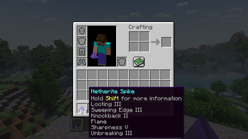 All the enchantments you can put on spikes