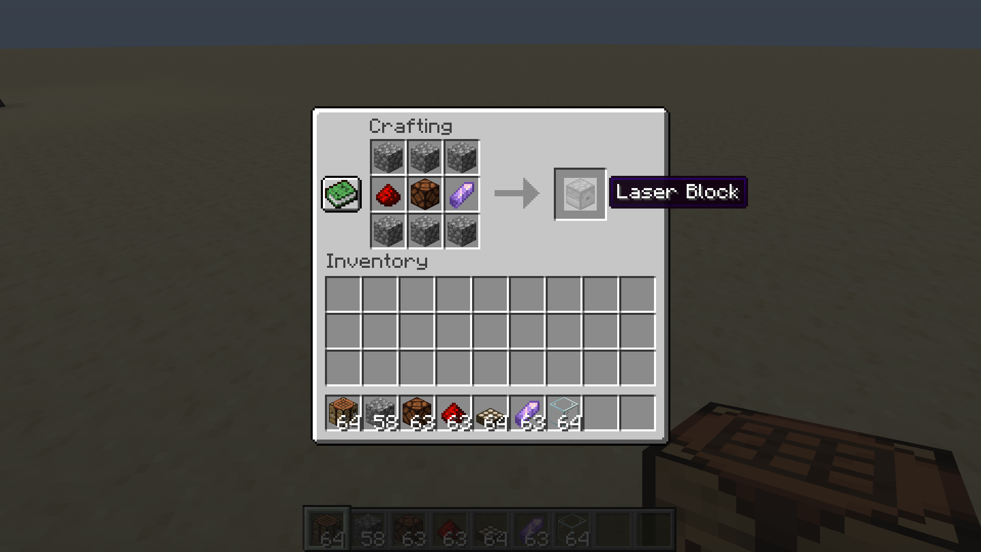 Laser Block recipe