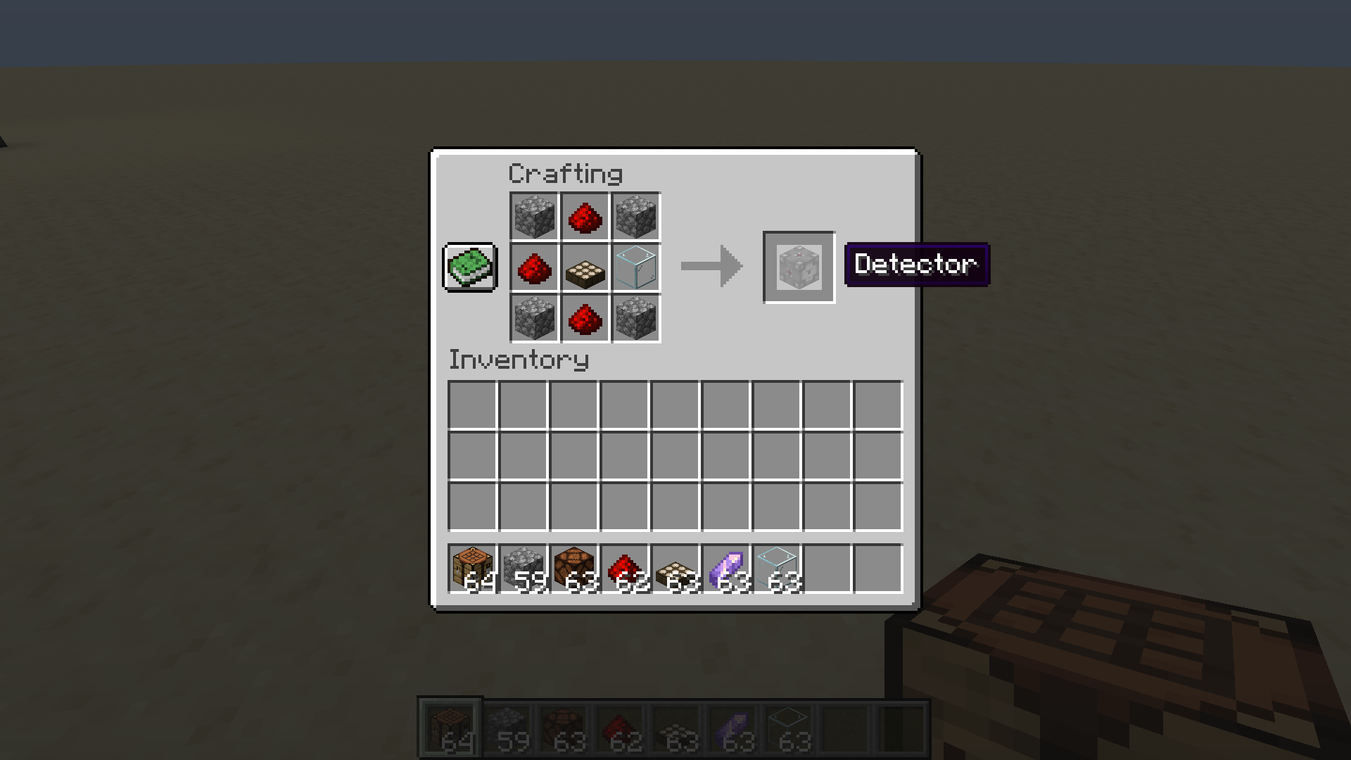 Detector recipe