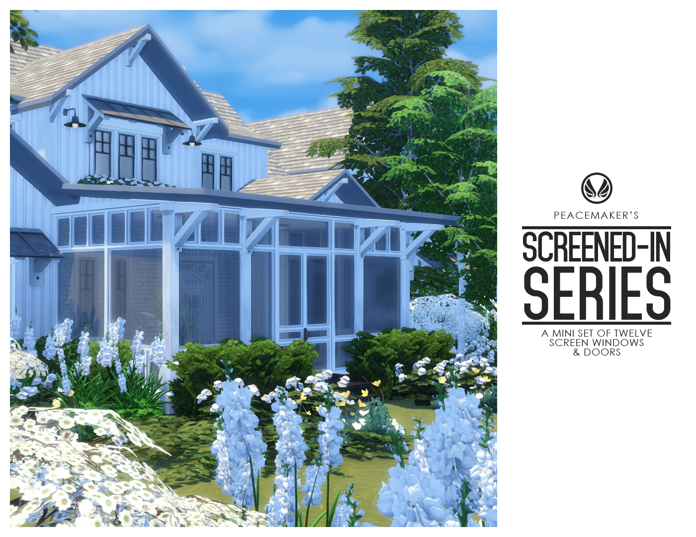 ScreenedIn Porch Series The Sims 4 Build / Buy