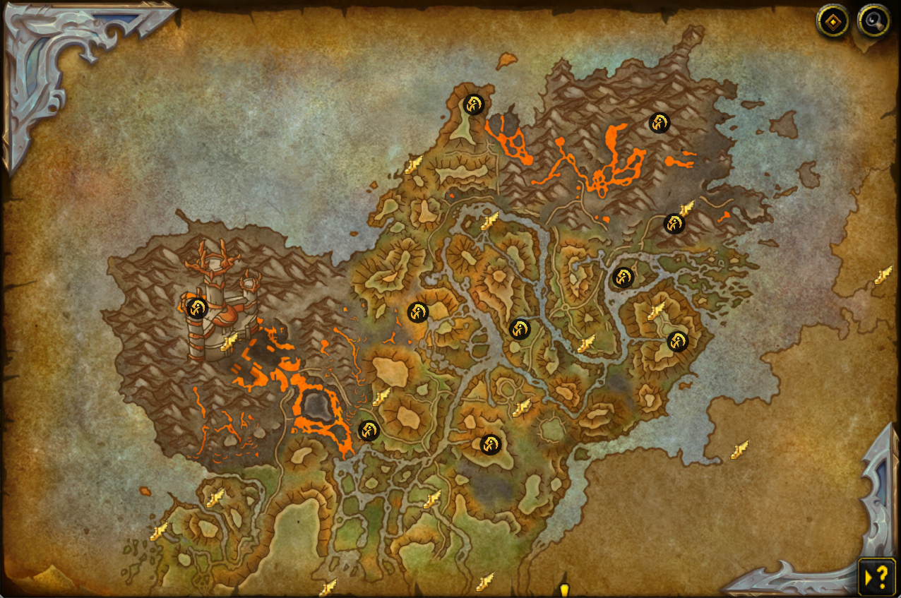 The Waking Shore map