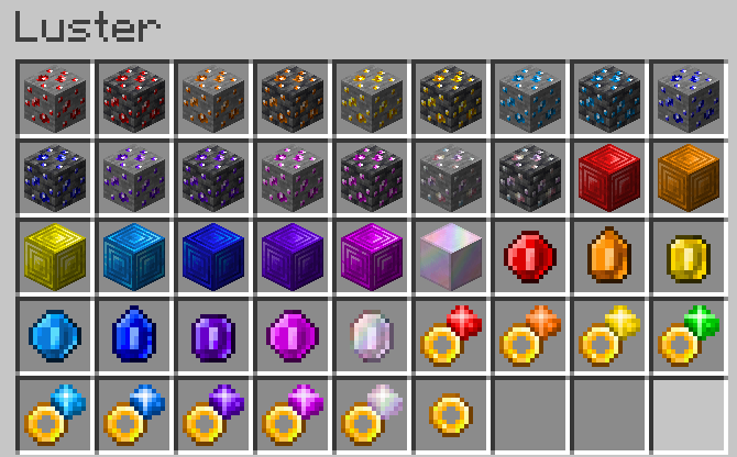 All content in the mod as of version 1.0.0.