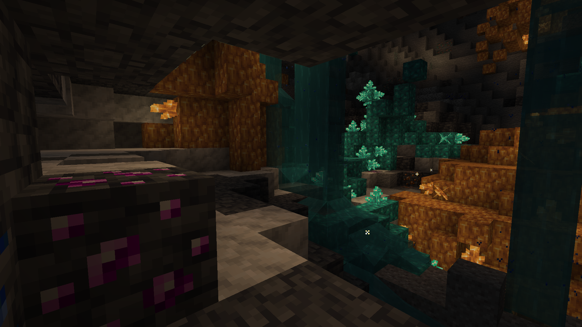 Kunzite and Topaz ores in the Crystal Canyons biome from Galosphere.