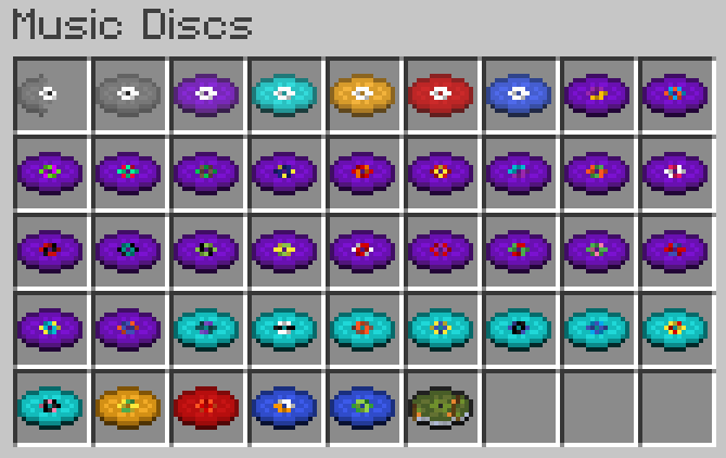 "Music Discs" Creative Inventory Tab