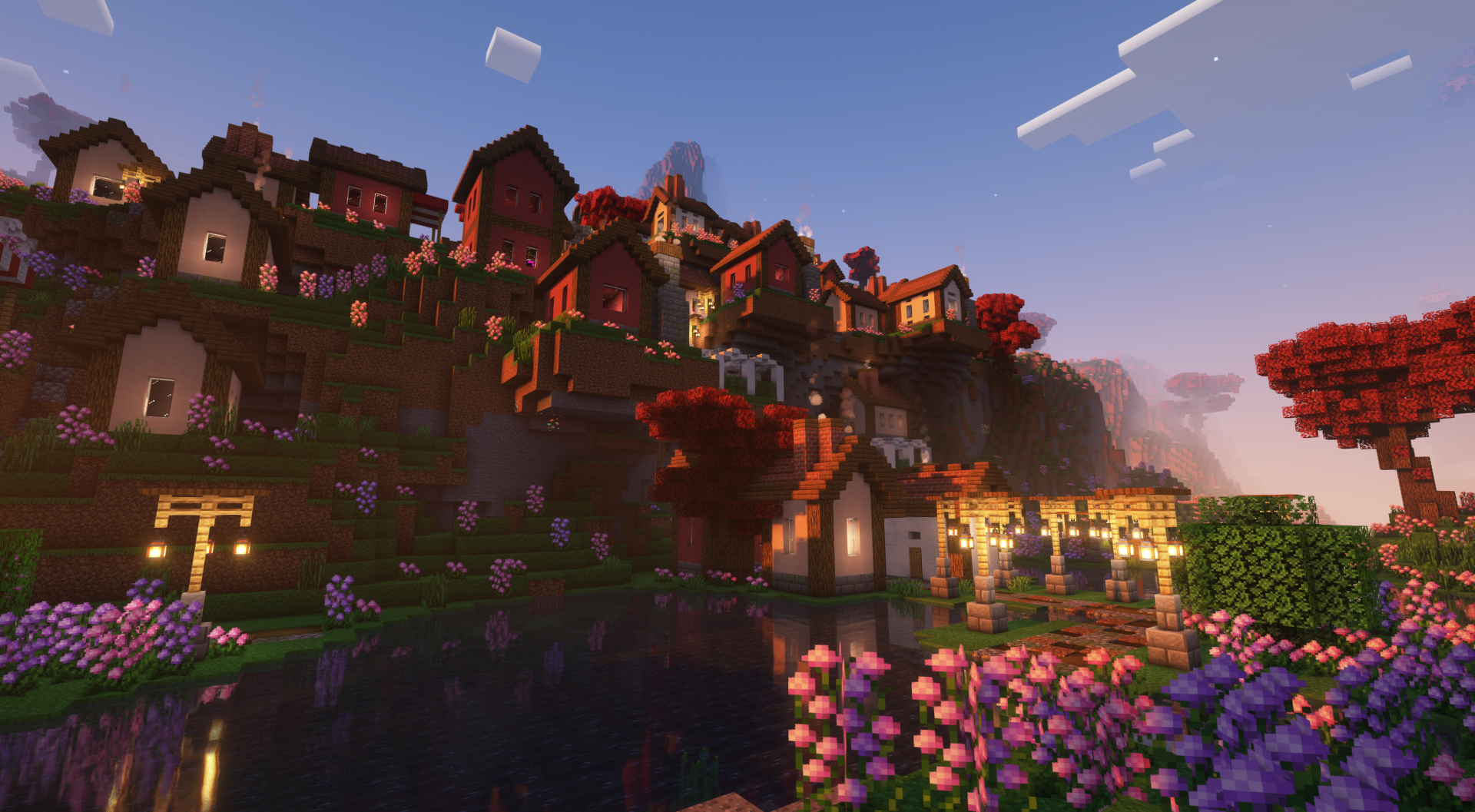 One of the amazing villages added by ChoiceTheorem's Overhauled Village