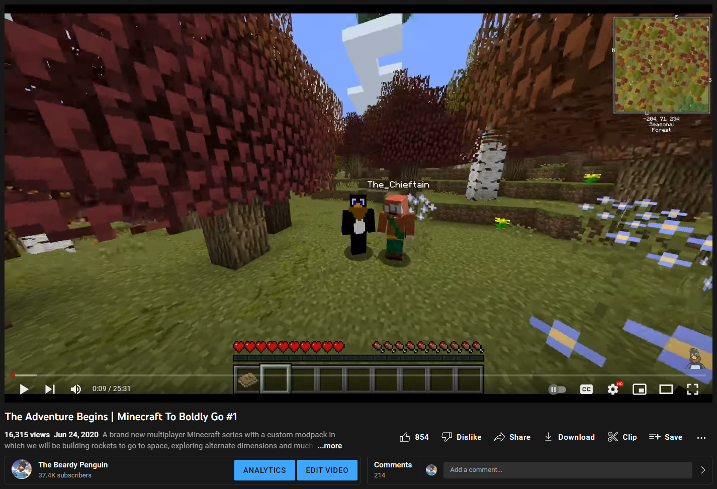 The original kitchen sink modpack was made by The_Chieftain for the To Boldly Go Youtube series. I am the other half of that series (TheBeardyPenguin) and I have decided to take modpack development much further.