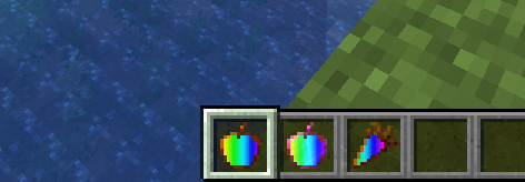 Rainbow golden items