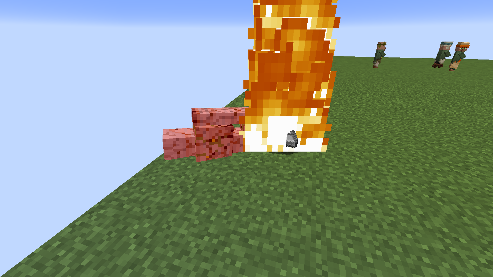 Iron golem dropping iron ingots when killed while on fire