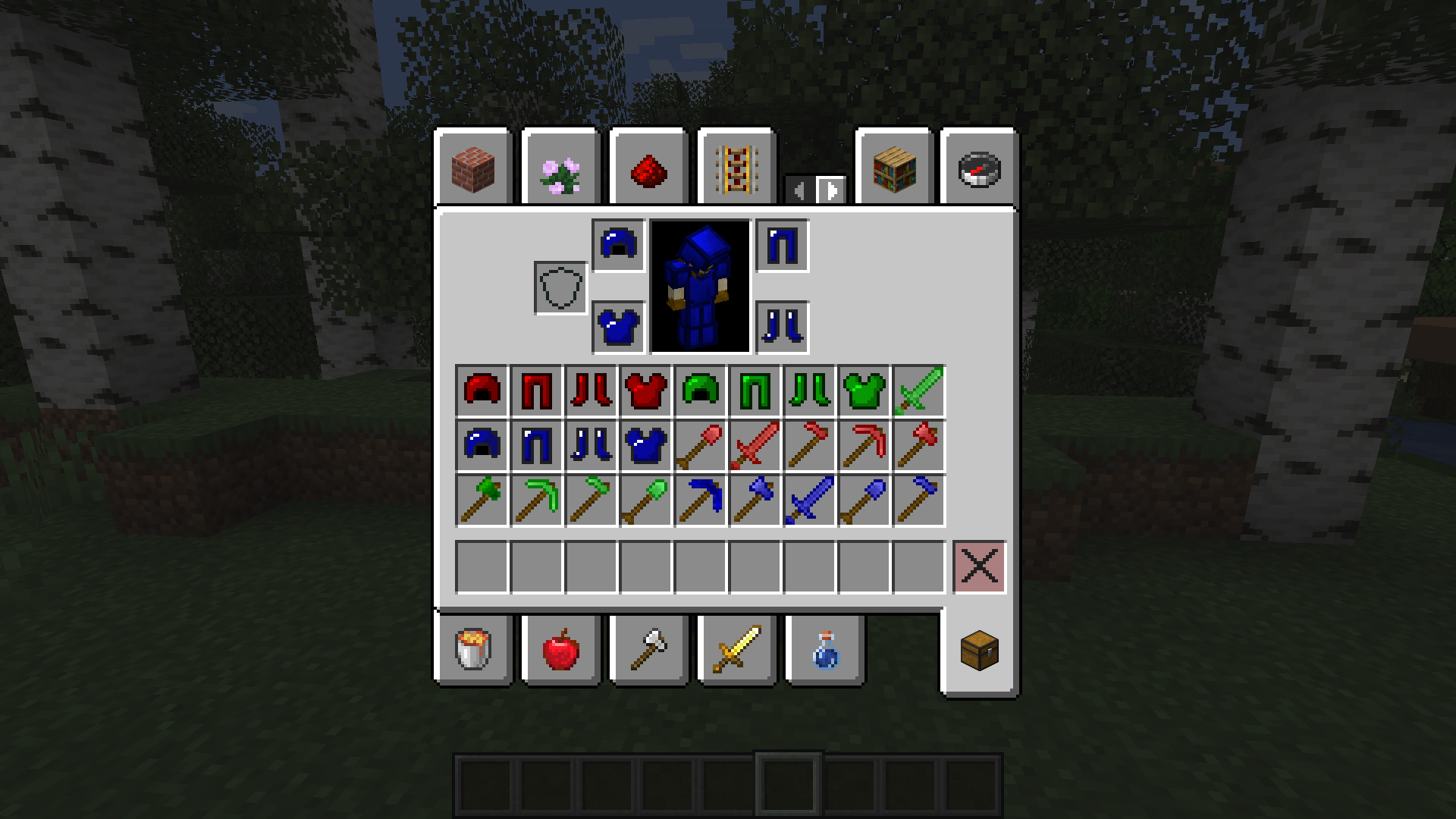 This is all the Armor and Tools