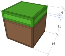 Detailed design of grass block