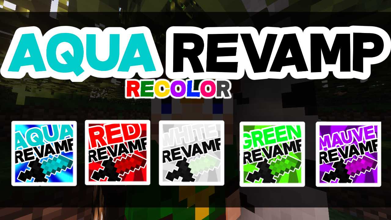 Aqua Revamp Sword Recolored 1.8.9 Minecraft Texture Pack