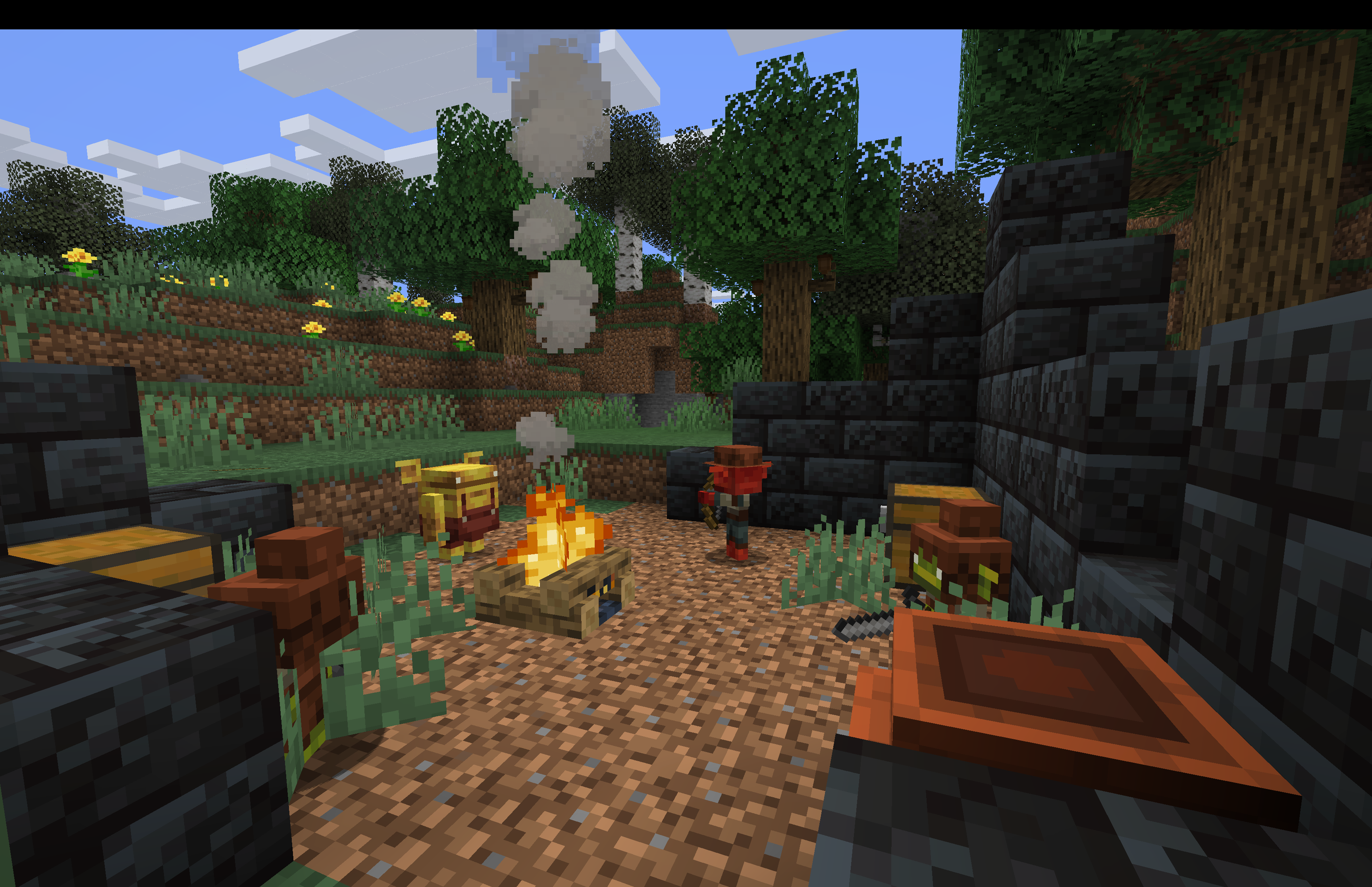A group of goblins waiting for random traveler to rob