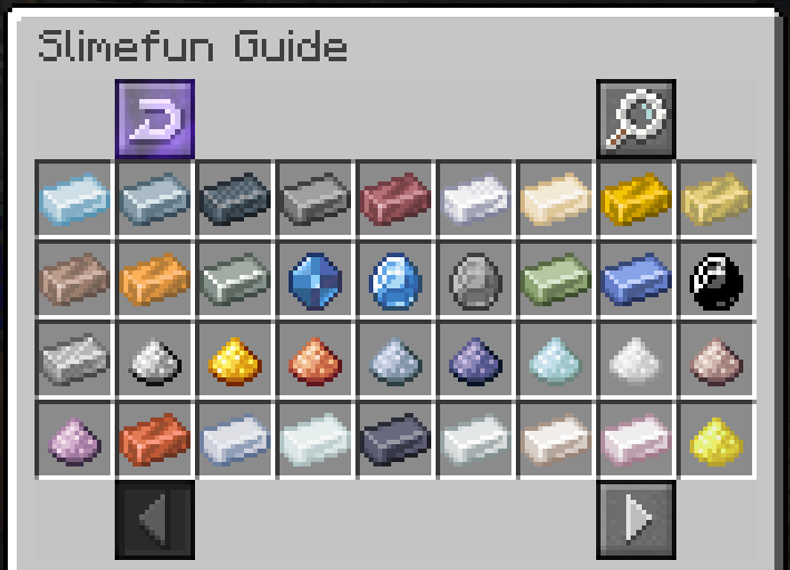 All textures of metal ingots, powders, various types of gold, and radioactive materials were renewed.