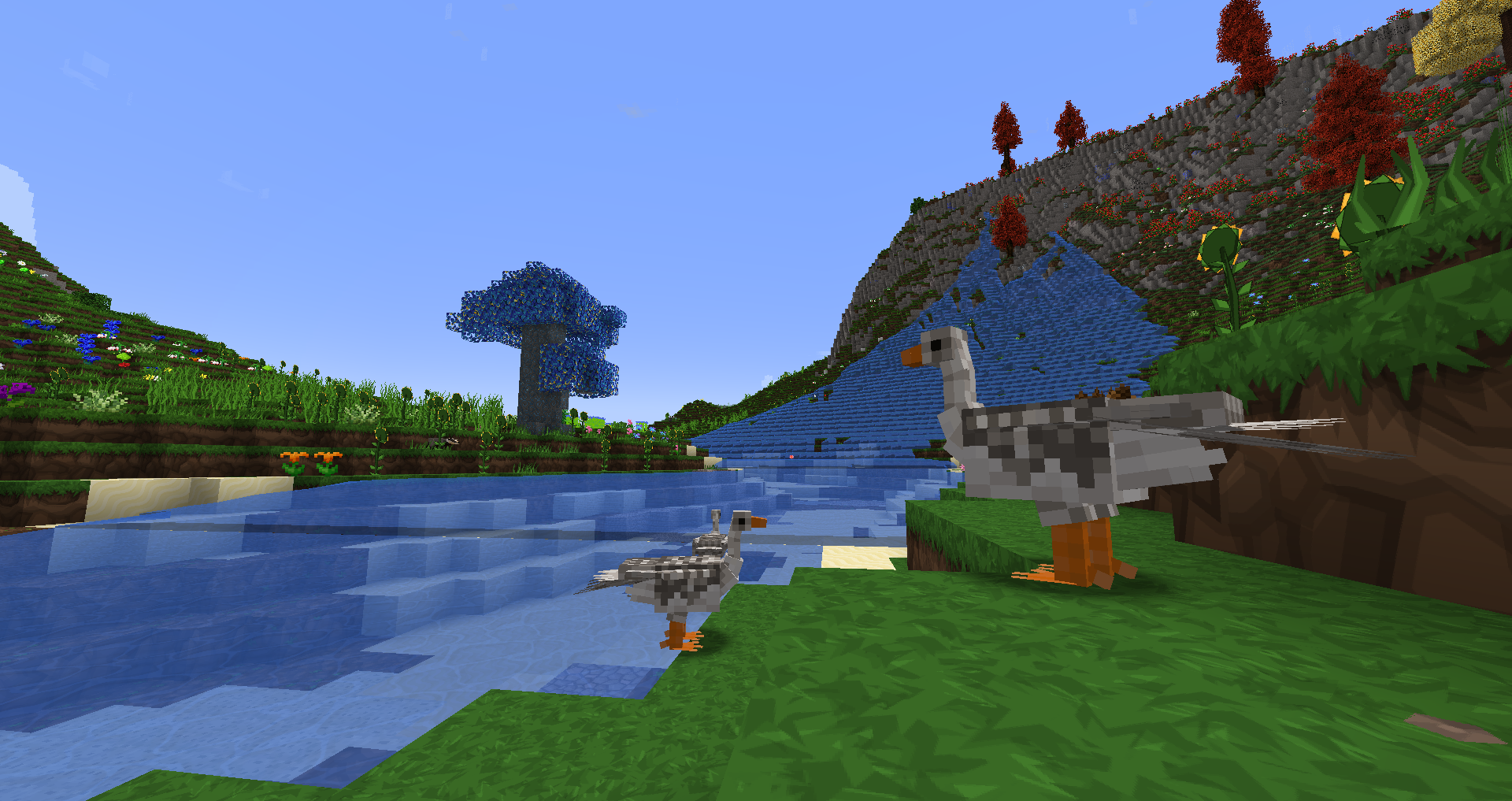 Some Geese from the Better Animals Plus mod.